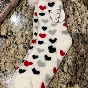 Fuzzy sock slippers